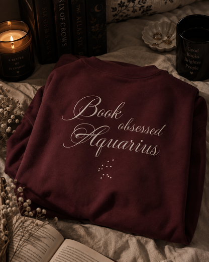 Book Obsessed Aquarius / Sweatshirt
