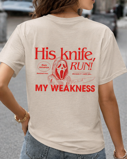 His Knife, My Weakness / T-shirt