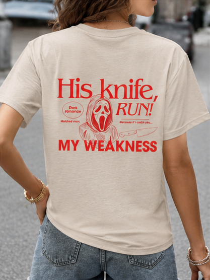 His Knife, My Weakness / T-shirt