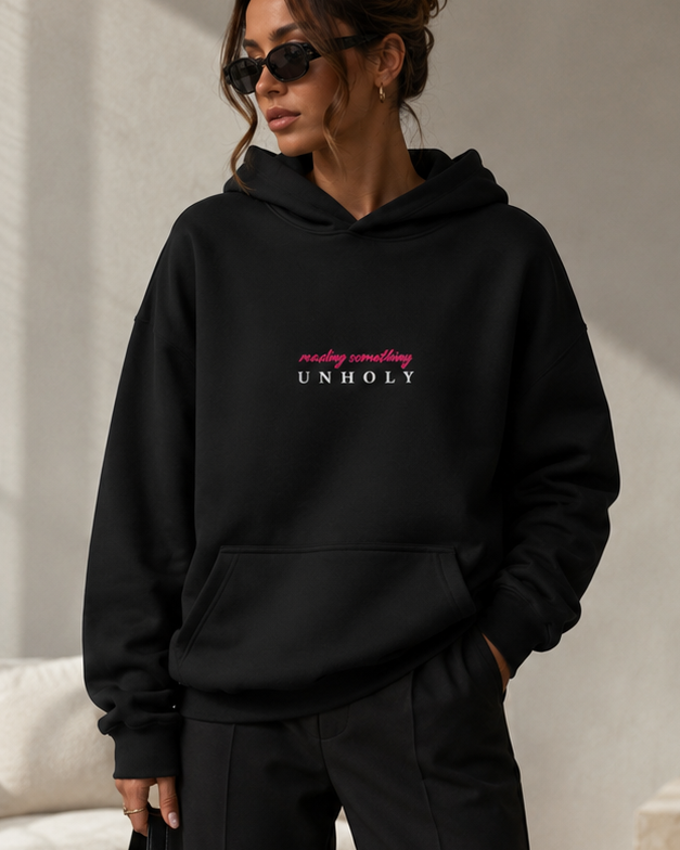 Reading something unholy / Hoodie